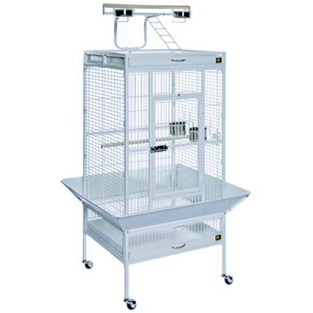 PREVUE PET PRODUCTS Prevue Pet Products 3154C 36 in. x 24 in. x 66 in. Wrought Iron Select Cage - Chalk White 3154C